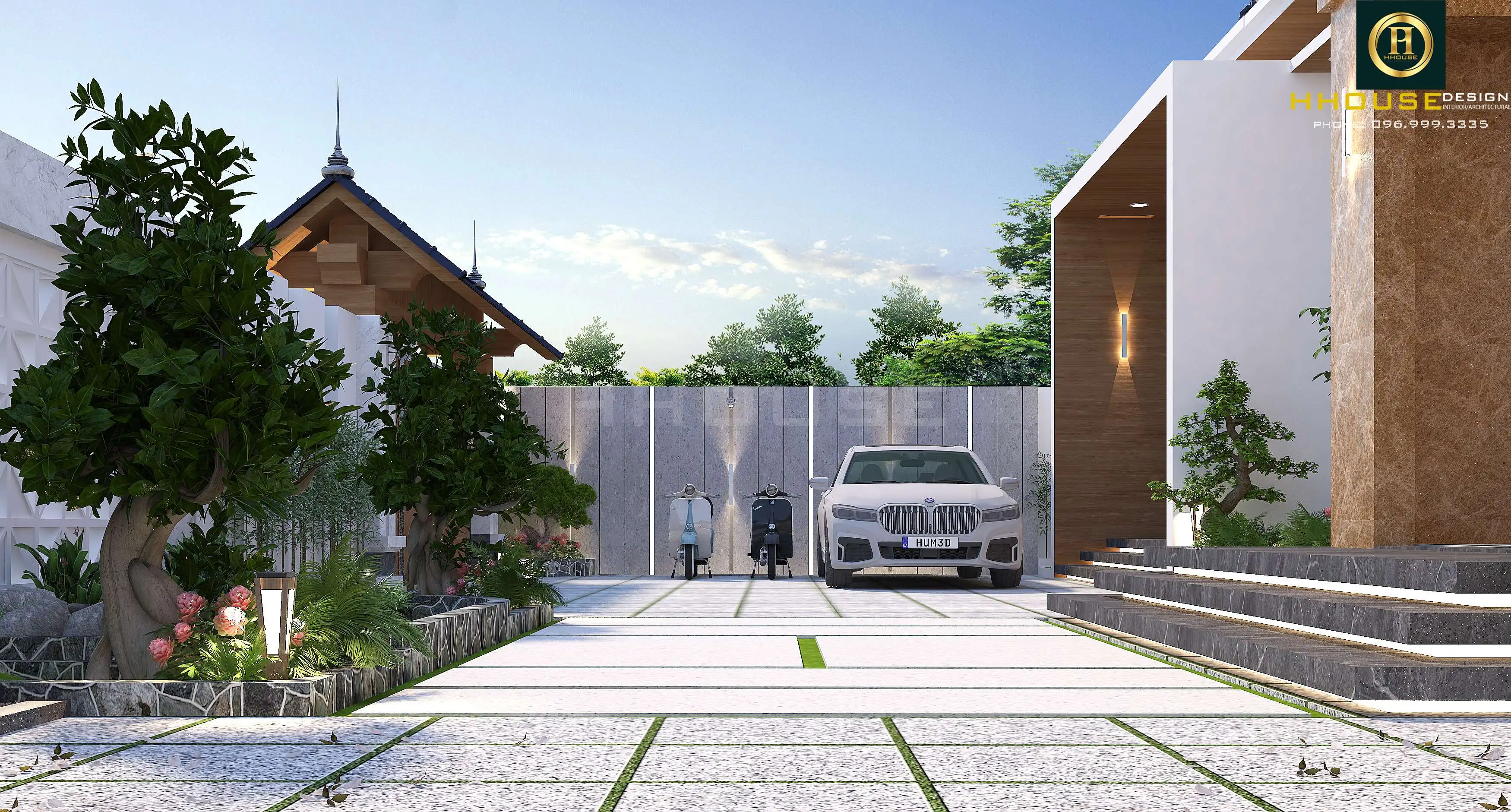 Nổi bật với không gian sân vườn yên bình, nhẹ nhàng và thư giãn
