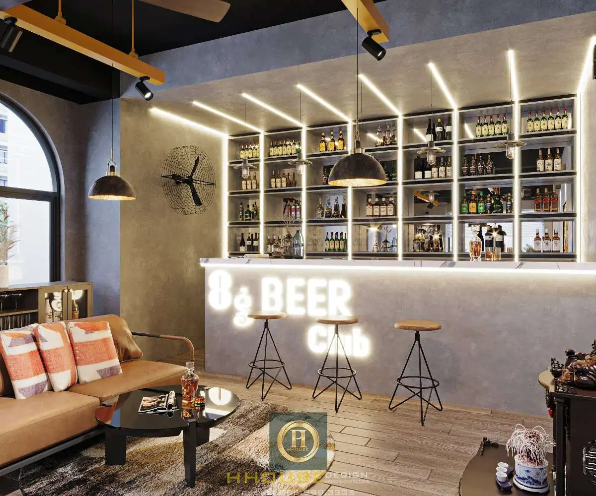 Phối cảnh quầy bar