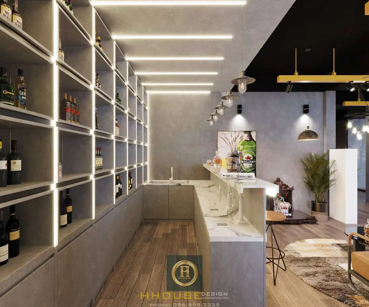 Phối cảnh quầy bar