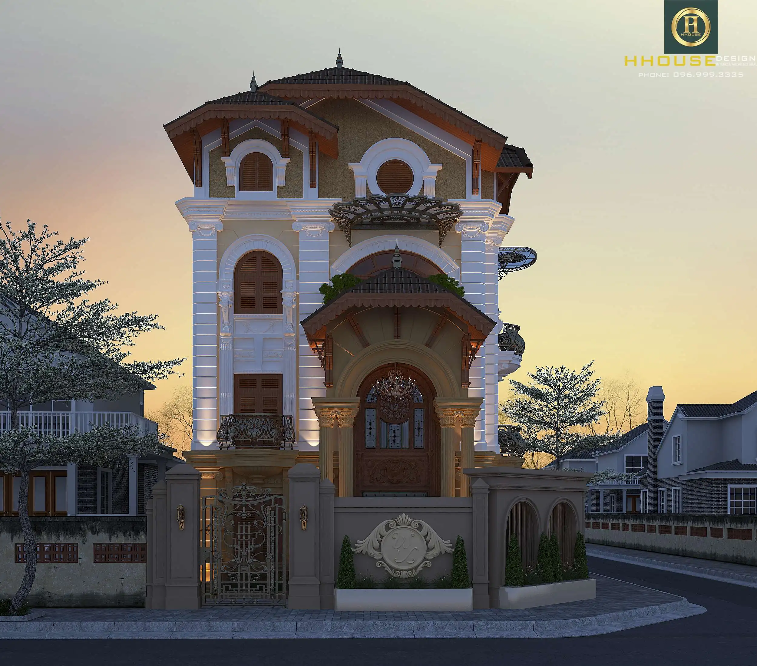 Mẫu biệt thự Pháp cổ đẹp