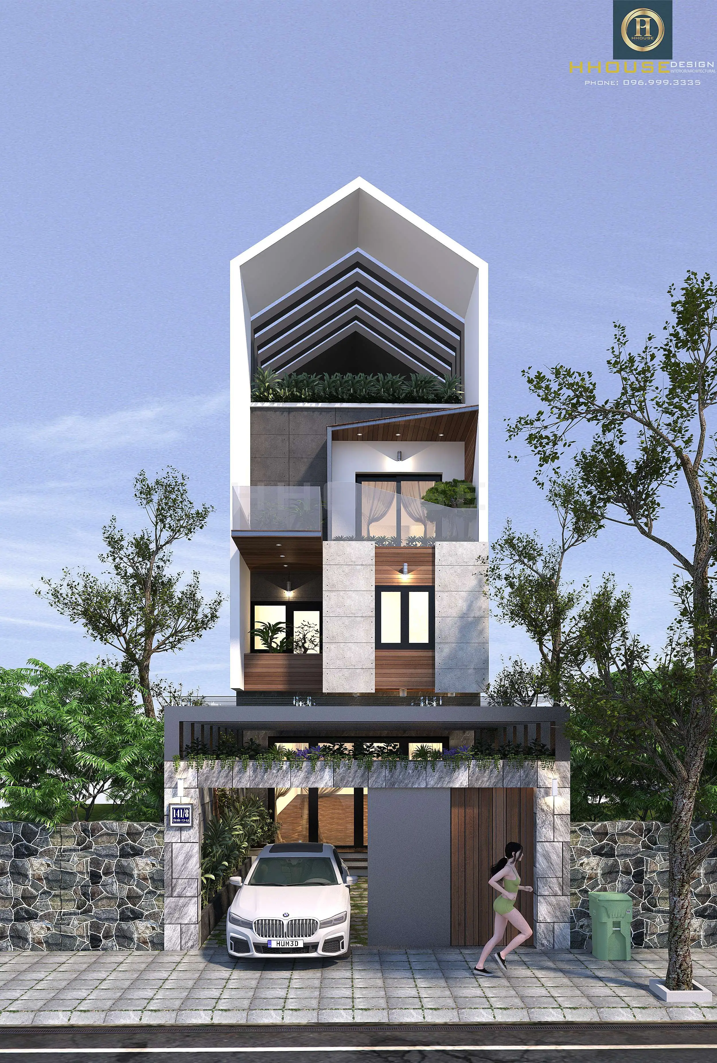 Cận cảnh mặt tiền chính